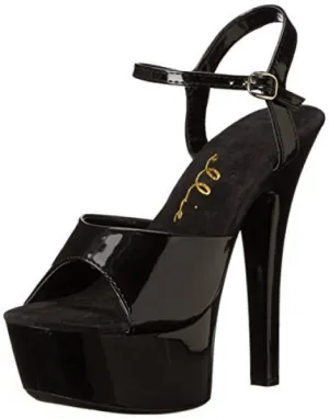 Black - 6" Juliet Platform Shoe - Size