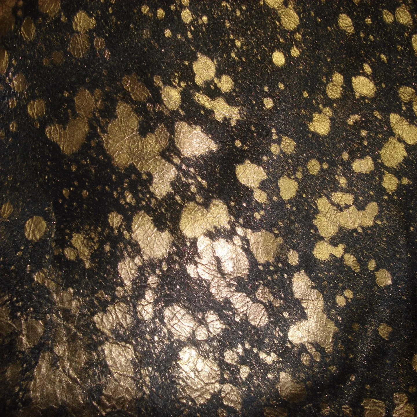 Black Devore Gold Acid Washed Premium Brazilian Cowhide, XL CH13DVD V