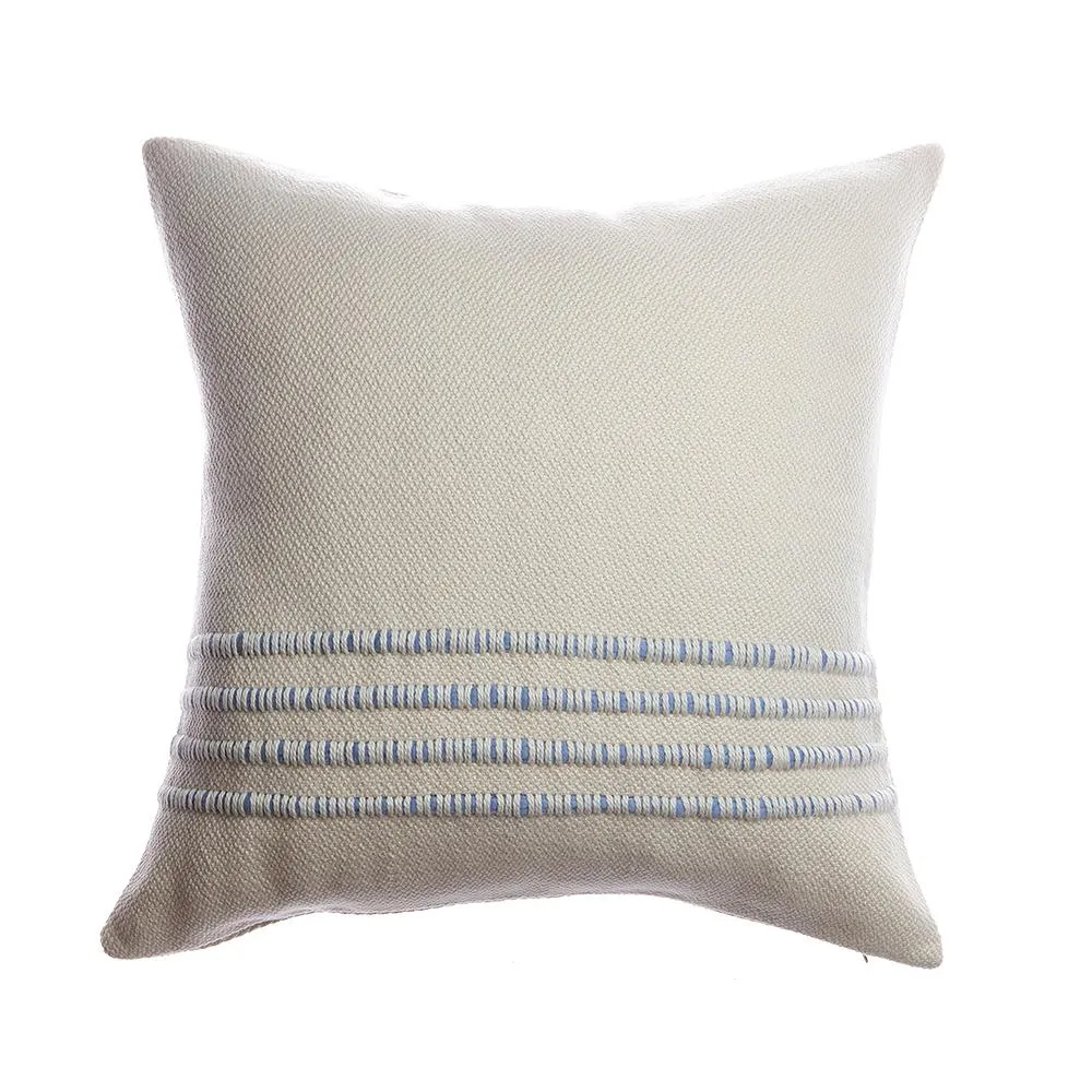 Blue Striped Square Pillow