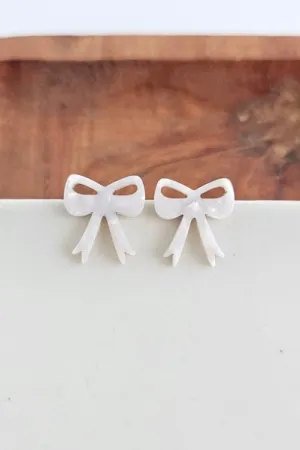 Bow Studs - White