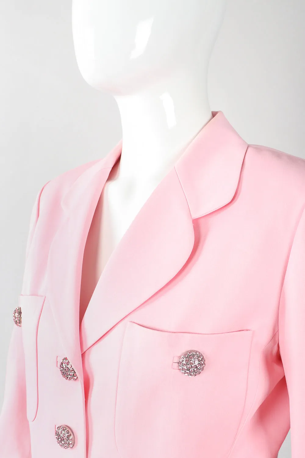 Boxy Cropped Sateen Jacket