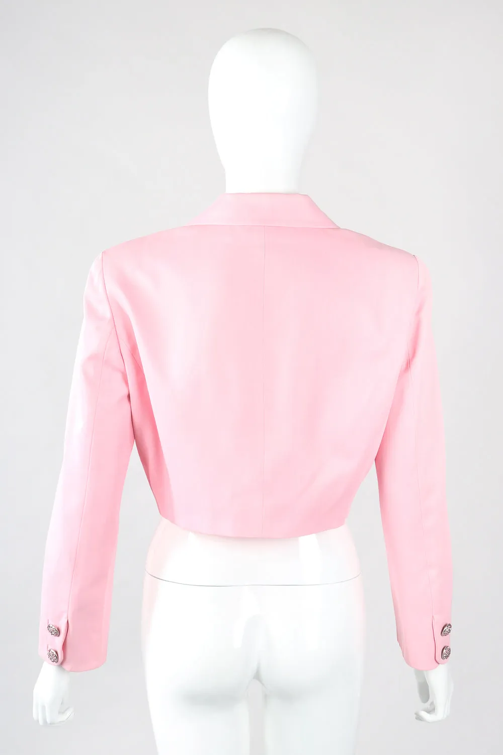 Boxy Cropped Sateen Jacket