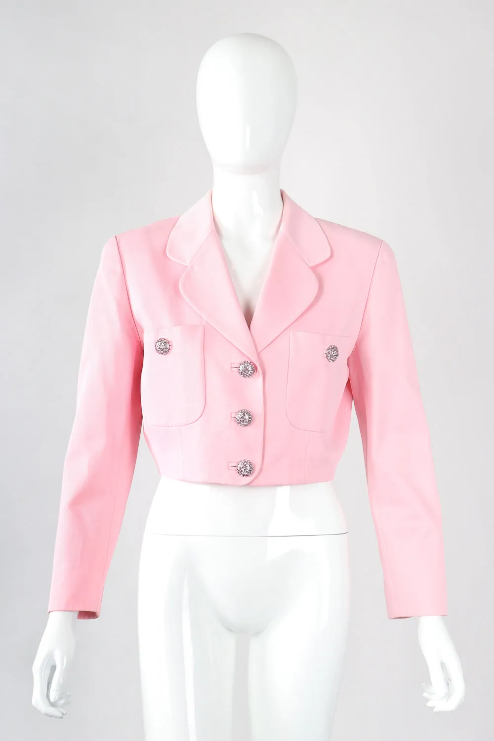 Boxy Cropped Sateen Jacket
