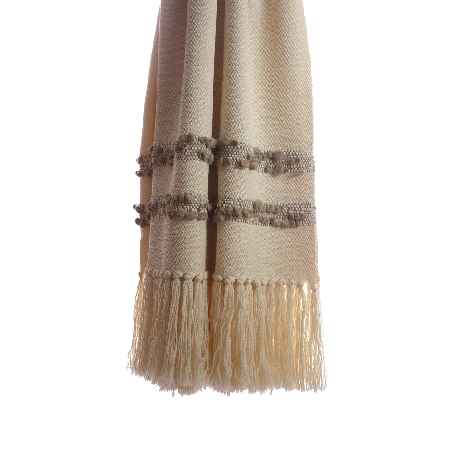 Bubbles Grey Throw Blanket