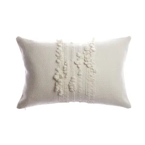Bubbles Natural Ivory Lumbar Pillow