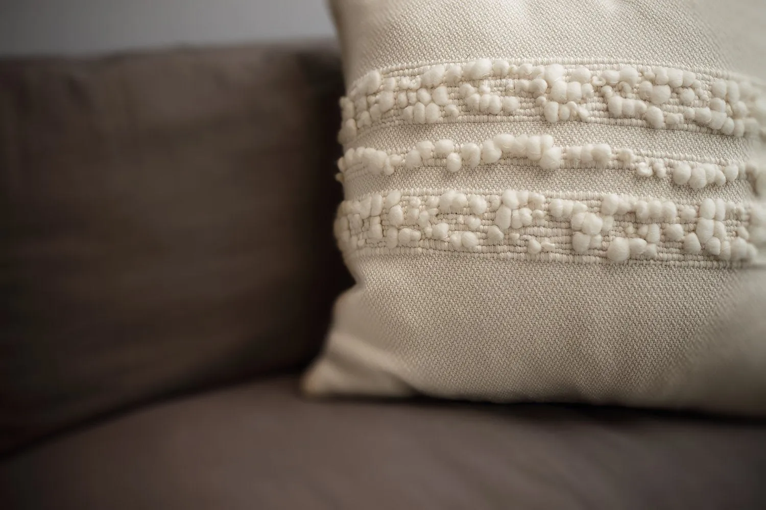 Bubbles Natural Ivory Lumbar Pillow