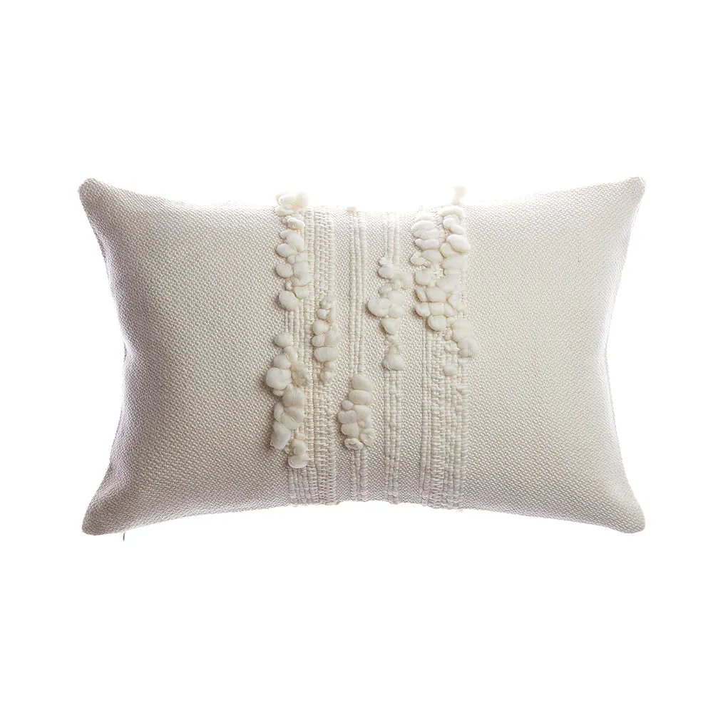 Bubbles Natural Ivory Lumbar Pillow
