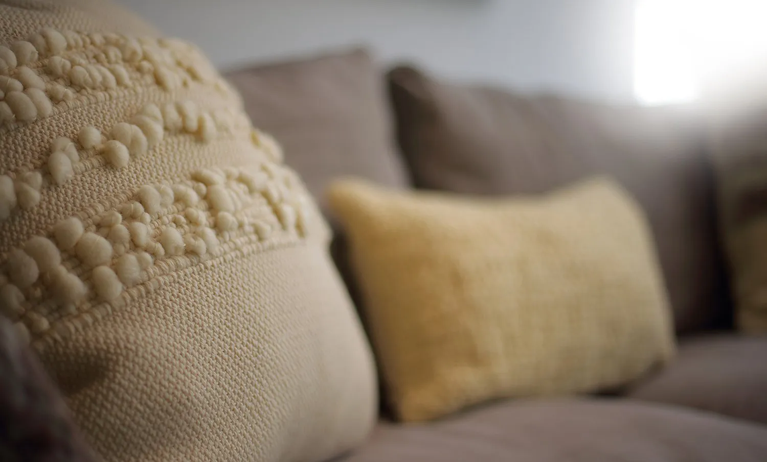 Bubbles Natural Ivory Lumbar Pillow