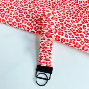 Burning Love Leopard Scrunchie Keychain