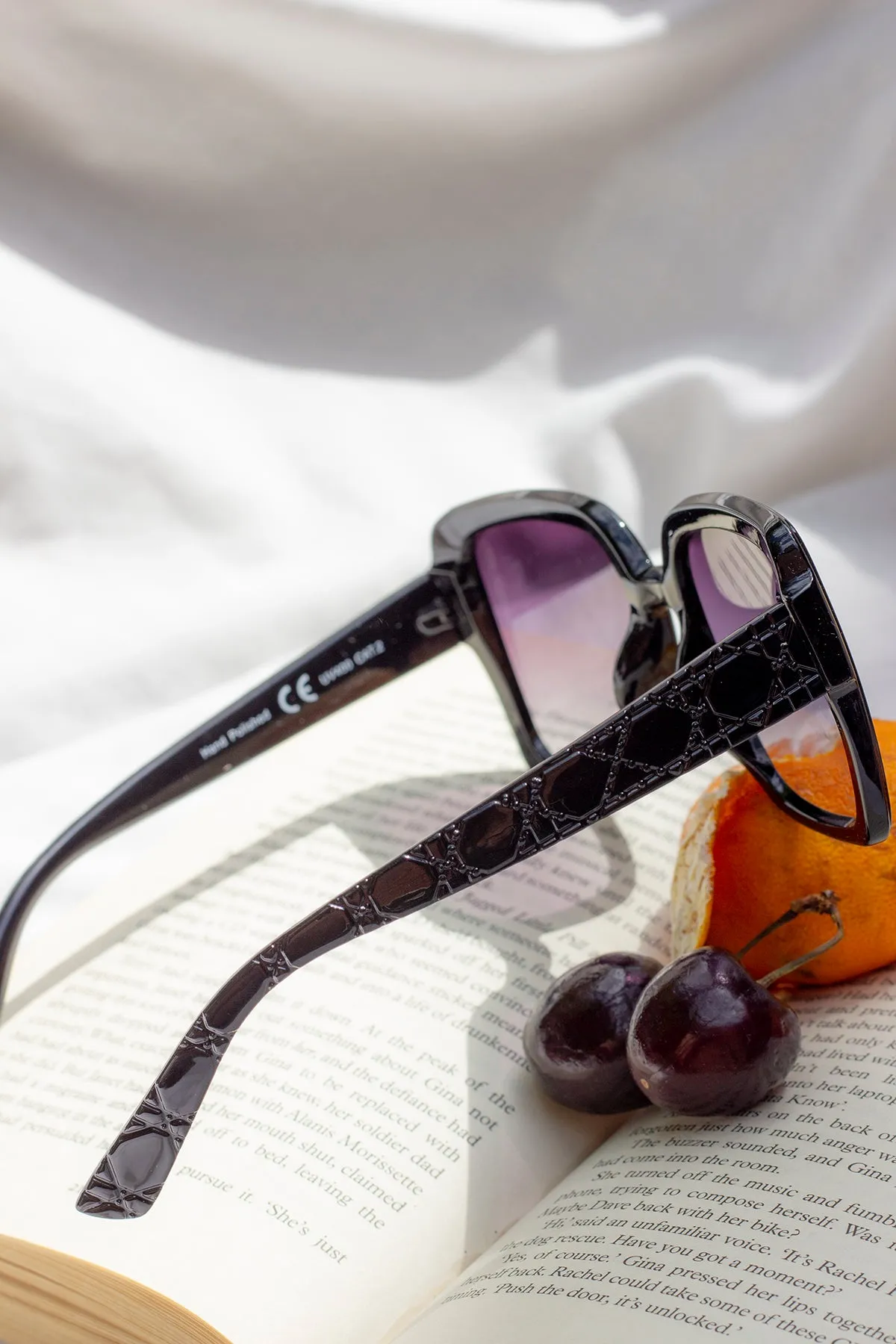 Butterfly Square Designer Monogram Sunglasses