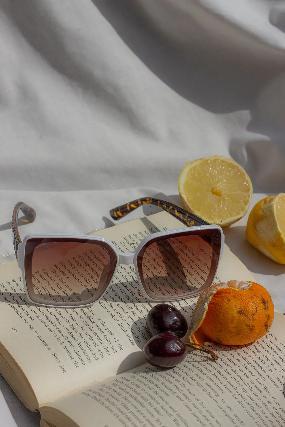 Butterfly Square Designer Monogram Sunglasses