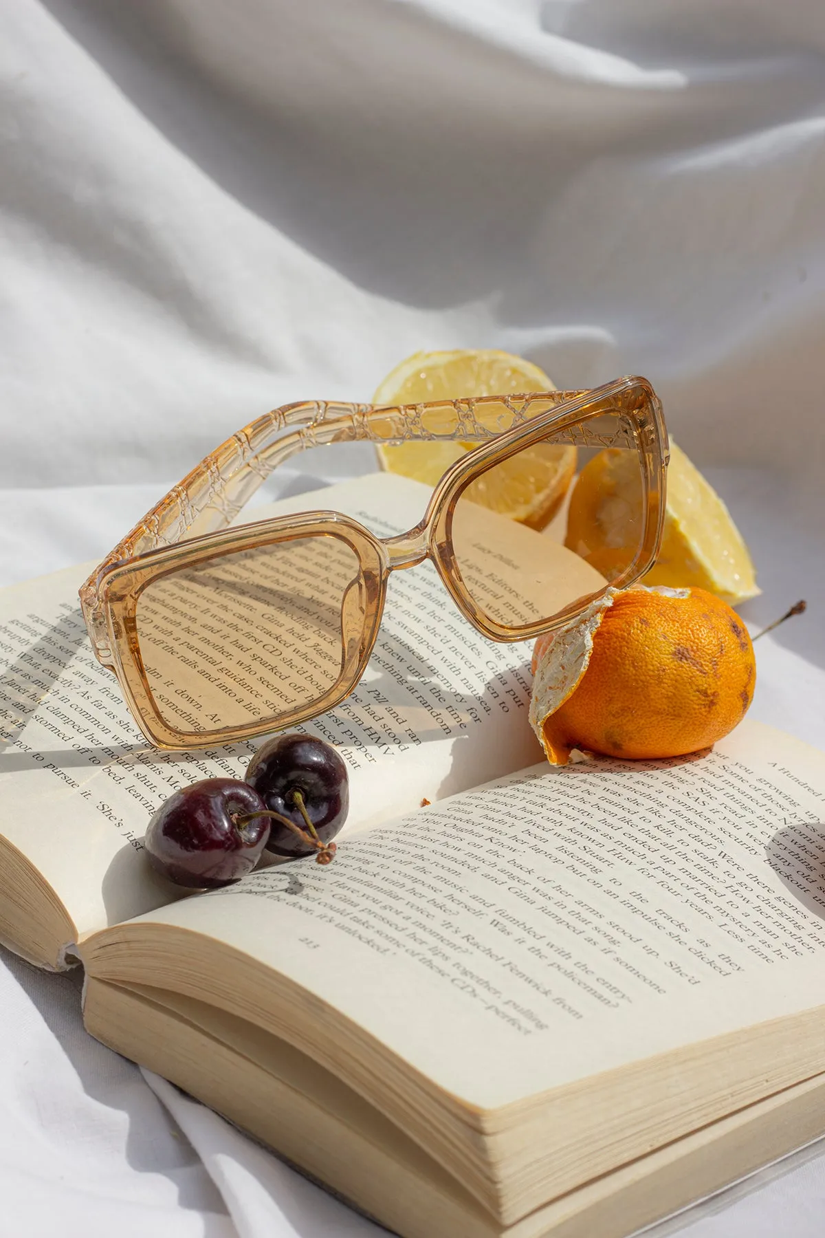Butterfly Square Designer Monogram Sunglasses
