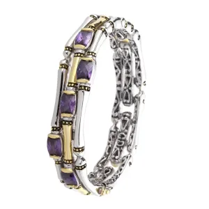 Canias Cor Collection - Three-Row Hinged Bangle Bracelet
