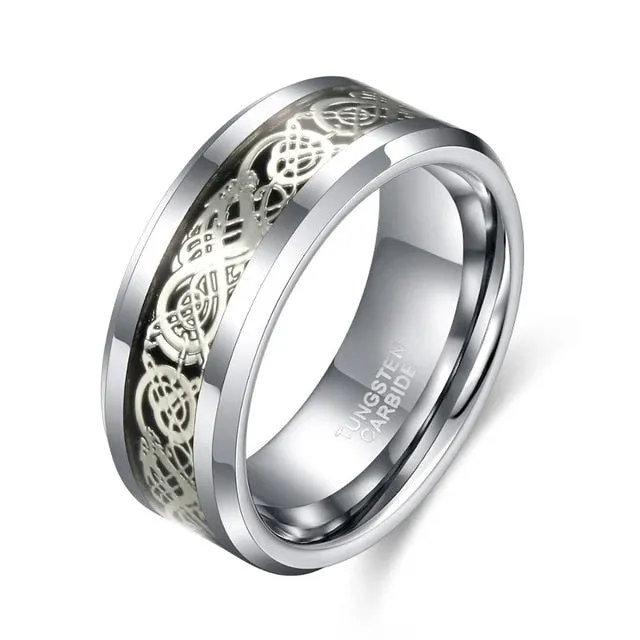 Carbide Ring Luxury Wedding Dragon Fashion Jewelry Comfort