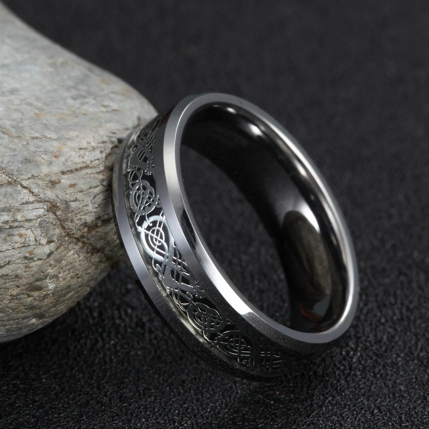 Carbide Ring Luxury Wedding Dragon Fashion Jewelry Comfort