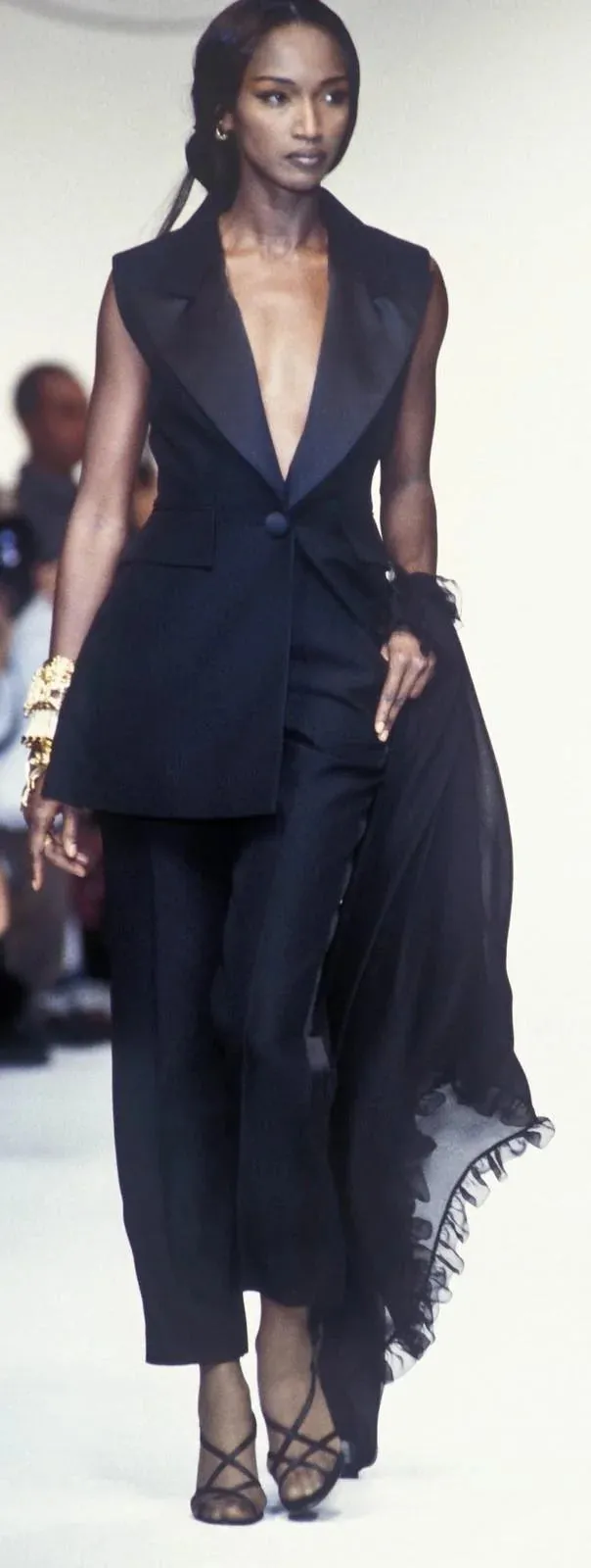 Chic Spring  1993 or 1996 Christian Dior by Gianfranco Ferre Numbered White Tux Pant Suit