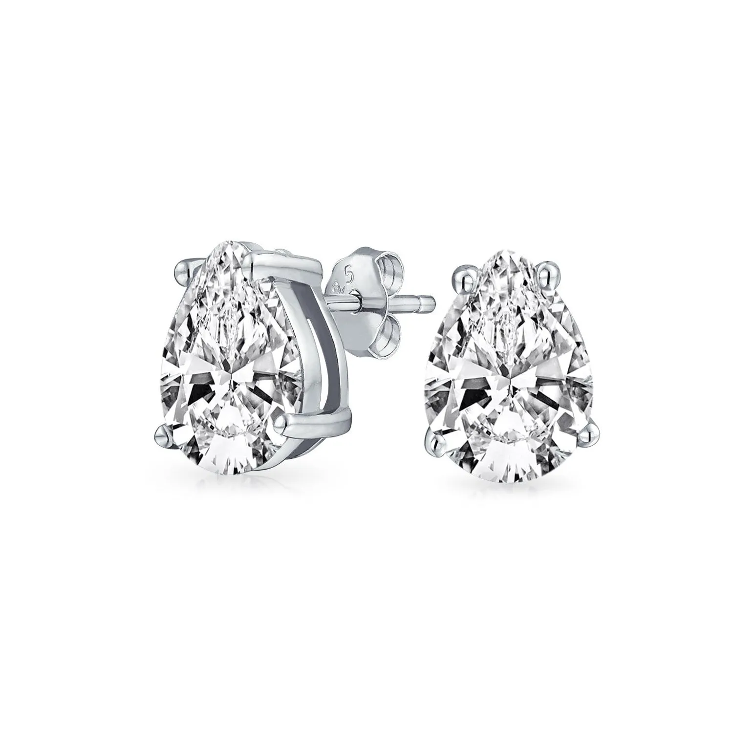 Classic Pear Cut Moissanite Stud Earrings