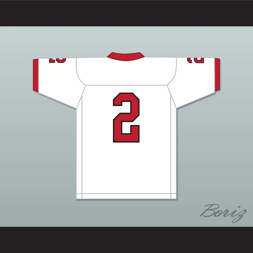Coby Bryant 2 Glenville High School Tarblooders White Football Jersey 3