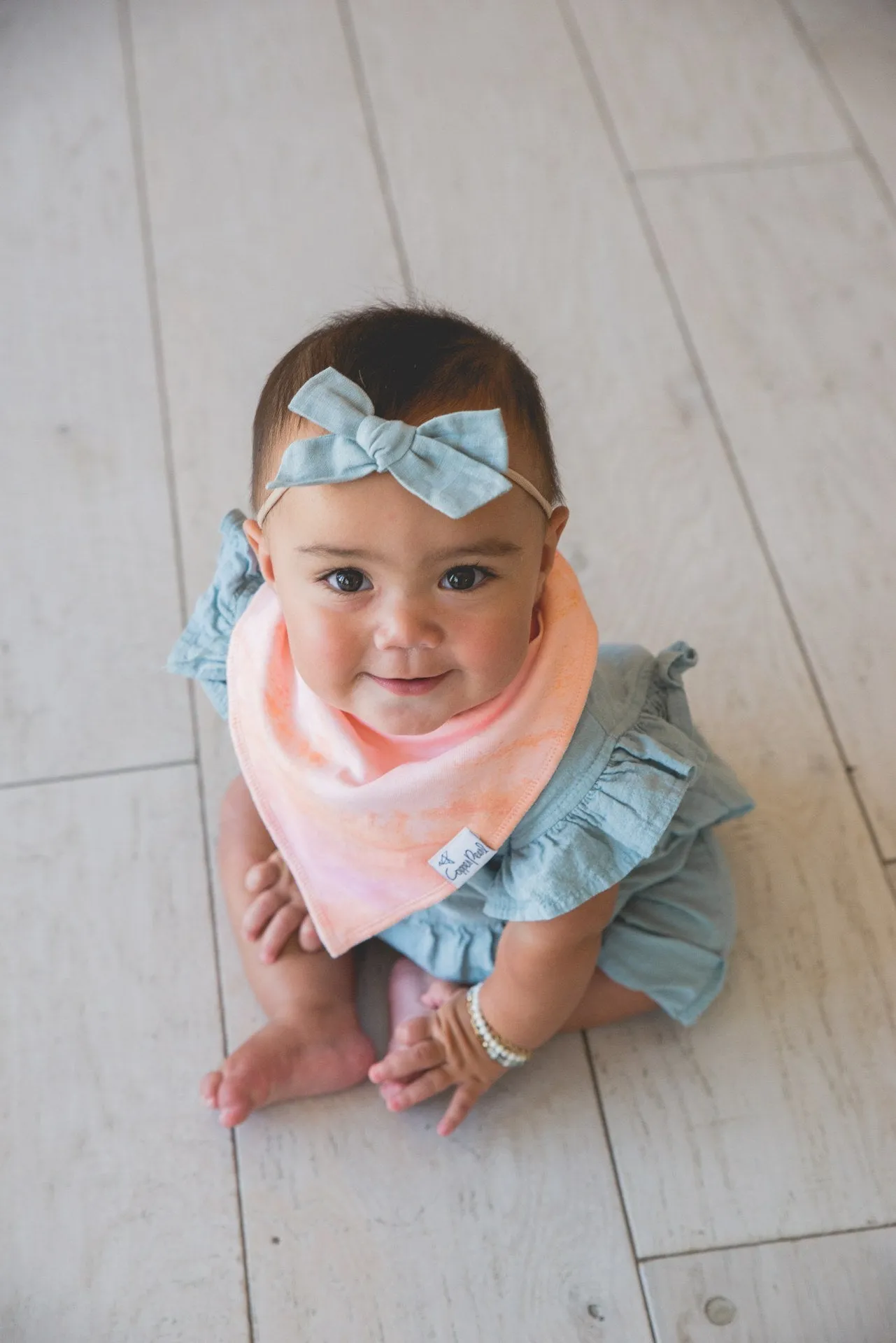 Copper Pearl Autumn Bandana Bib Set