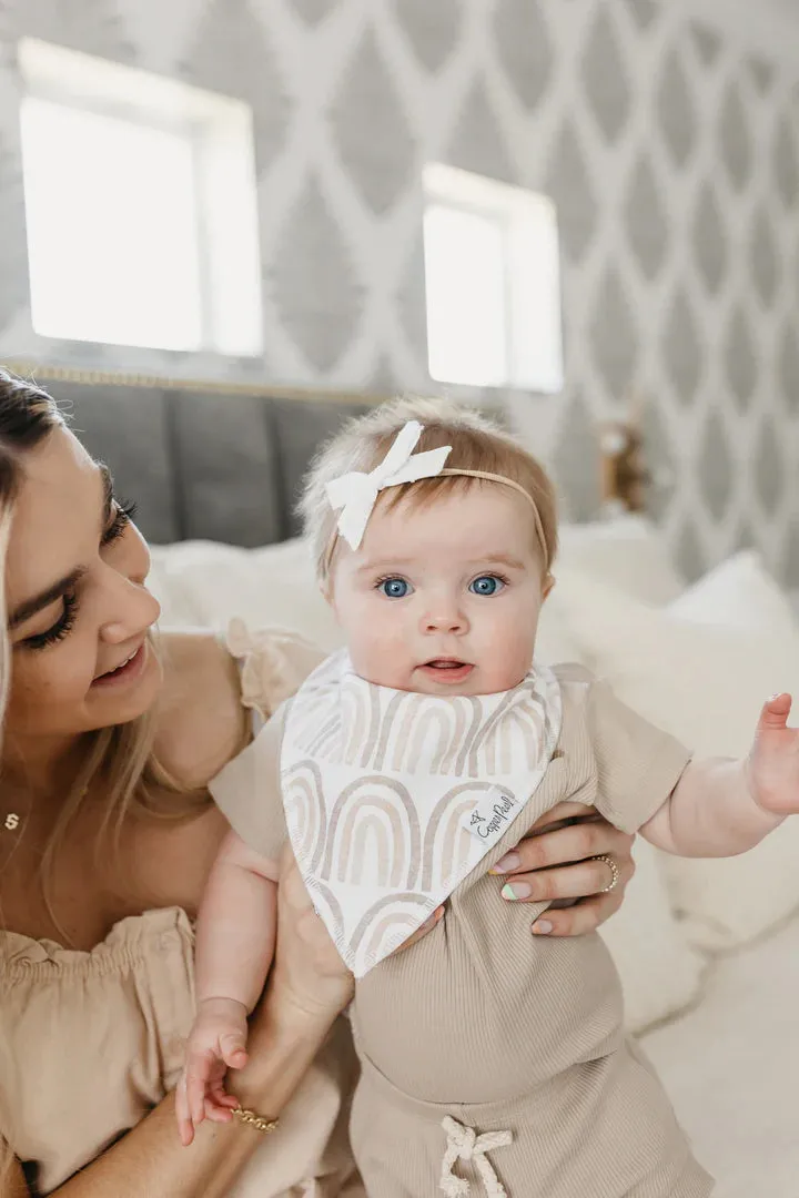 Copper Pearl Bliss Bandana Bib Set