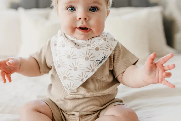 Copper Pearl Bliss Bandana Bib Set