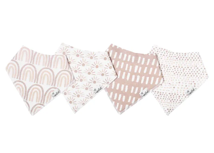 Copper Pearl Bliss Bandana Bib Set