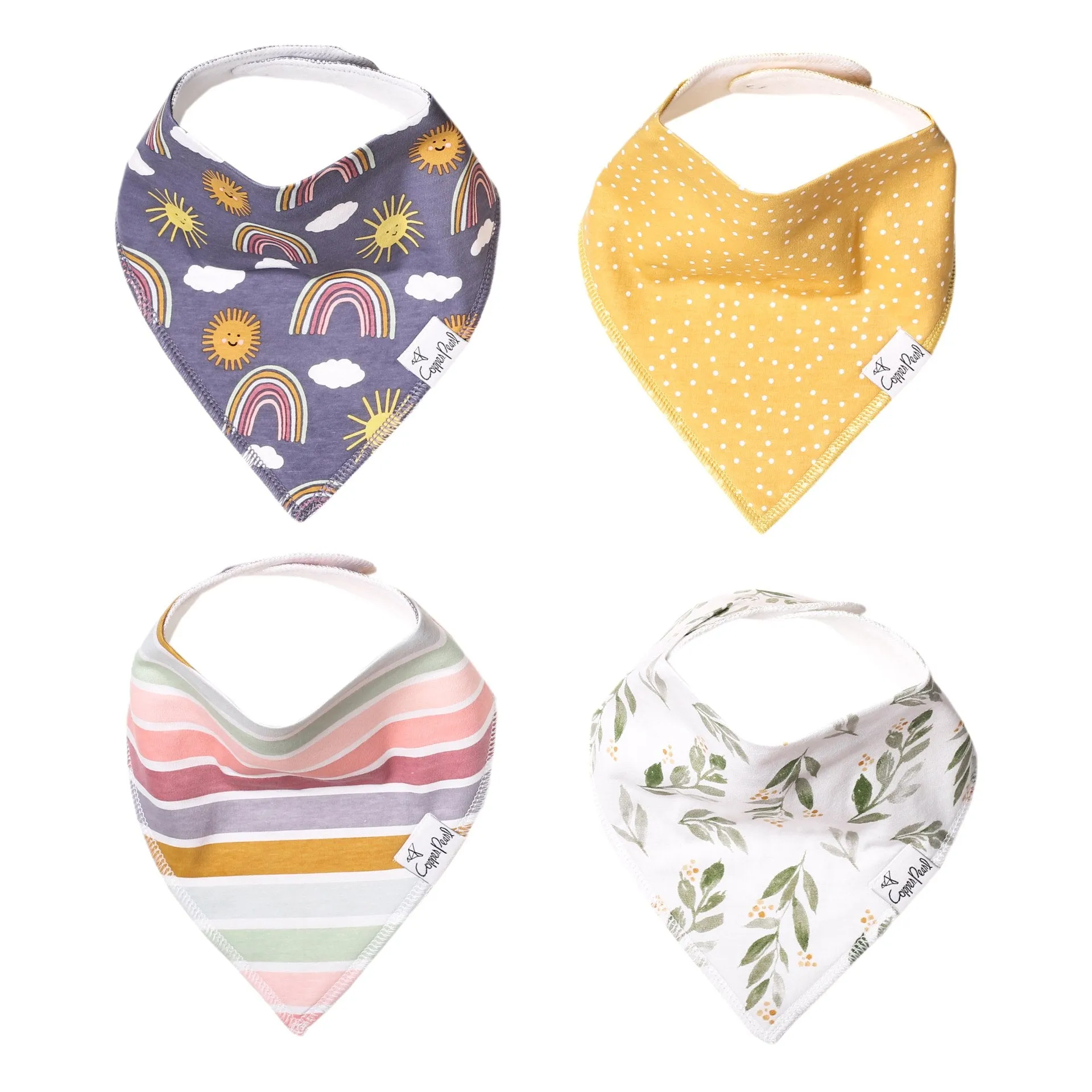 Copper Pearl Hope Bandana Bib Set