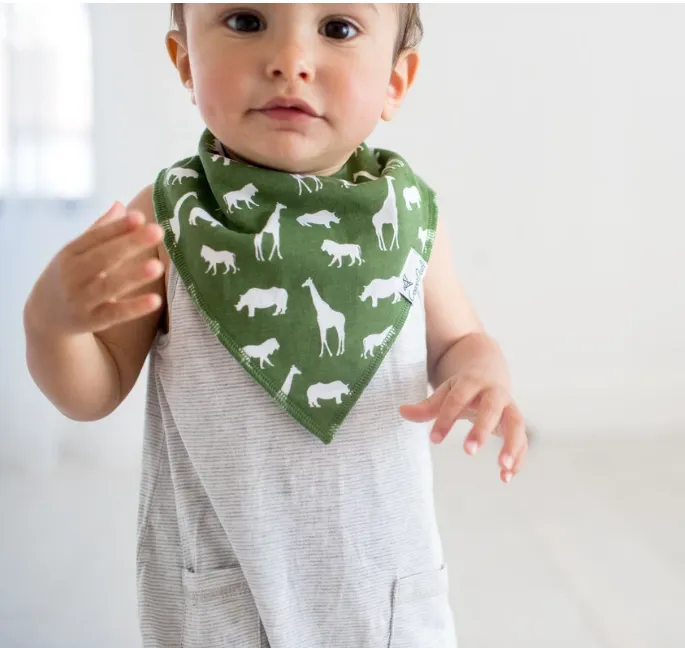 Copper Pearl Single Bandana Bib- Safari