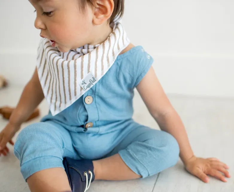Copper Pearl Single Bandana Bib- Safari