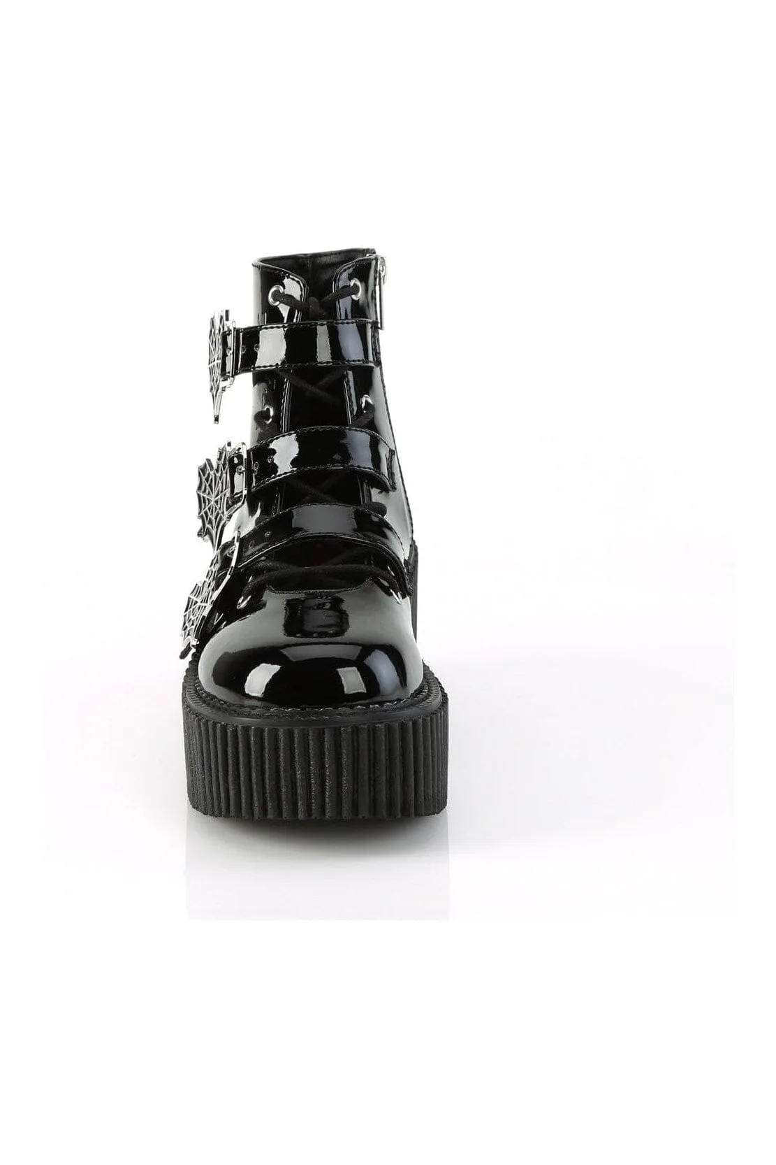 CREEPER-260 Black Patent Creeper