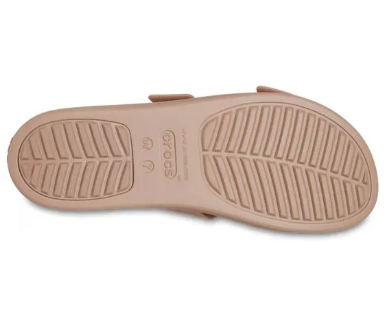 CROCS- WOMEN'S BUCKLE LOW WEDGE SANDAL