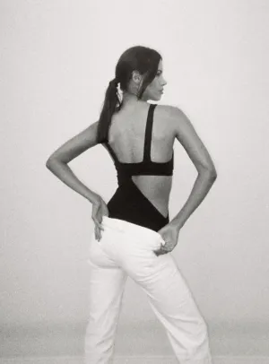 Cut Out Jersey Bodysuit