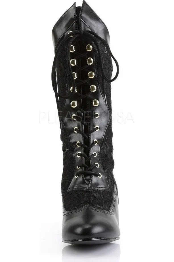 DAME-115 Ankle Boot | Black Lace