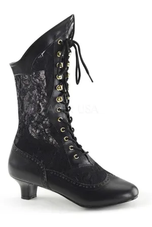 DAME-115 Ankle Boot | Black Lace
