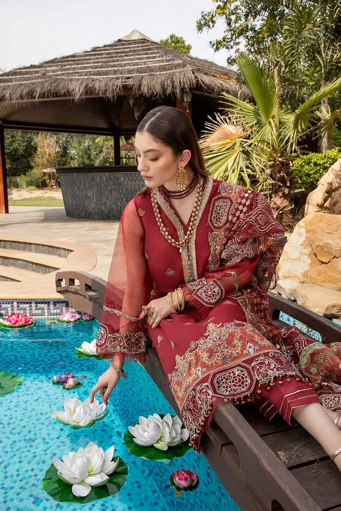 DD-03 | Charizma Diamond Dust Luxury Collection Vol 2 | Unstitched Embroidered Organza Suit