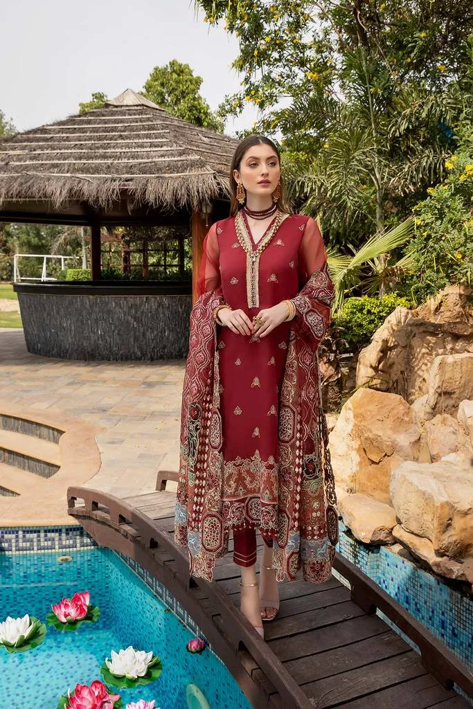 DD-03 | Charizma Diamond Dust Luxury Collection Vol 2 | Unstitched Embroidered Organza Suit