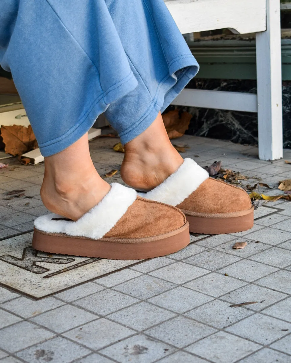 DELANEY SLIPPER BY VERY G - TAN