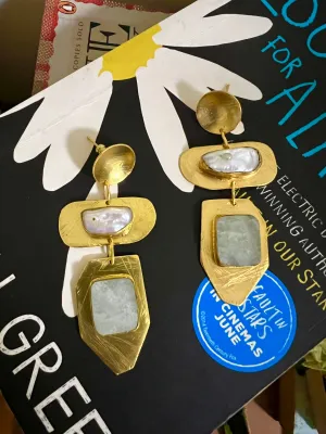Designer Baroque Pearl Danglers
