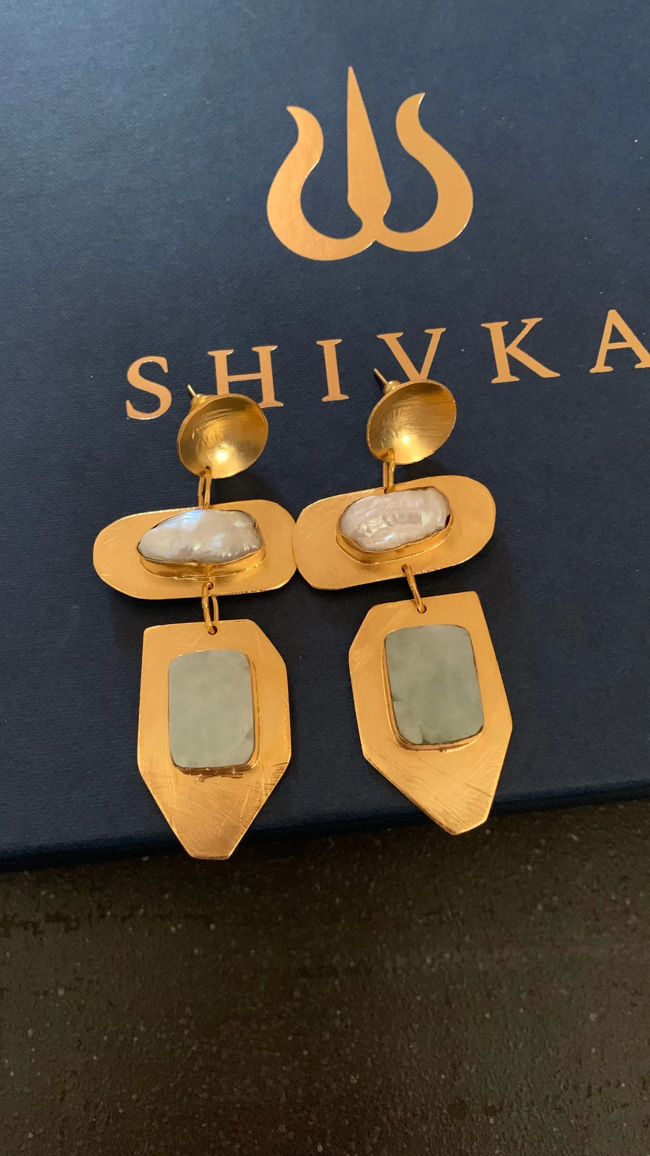 Designer Baroque Pearl Danglers
