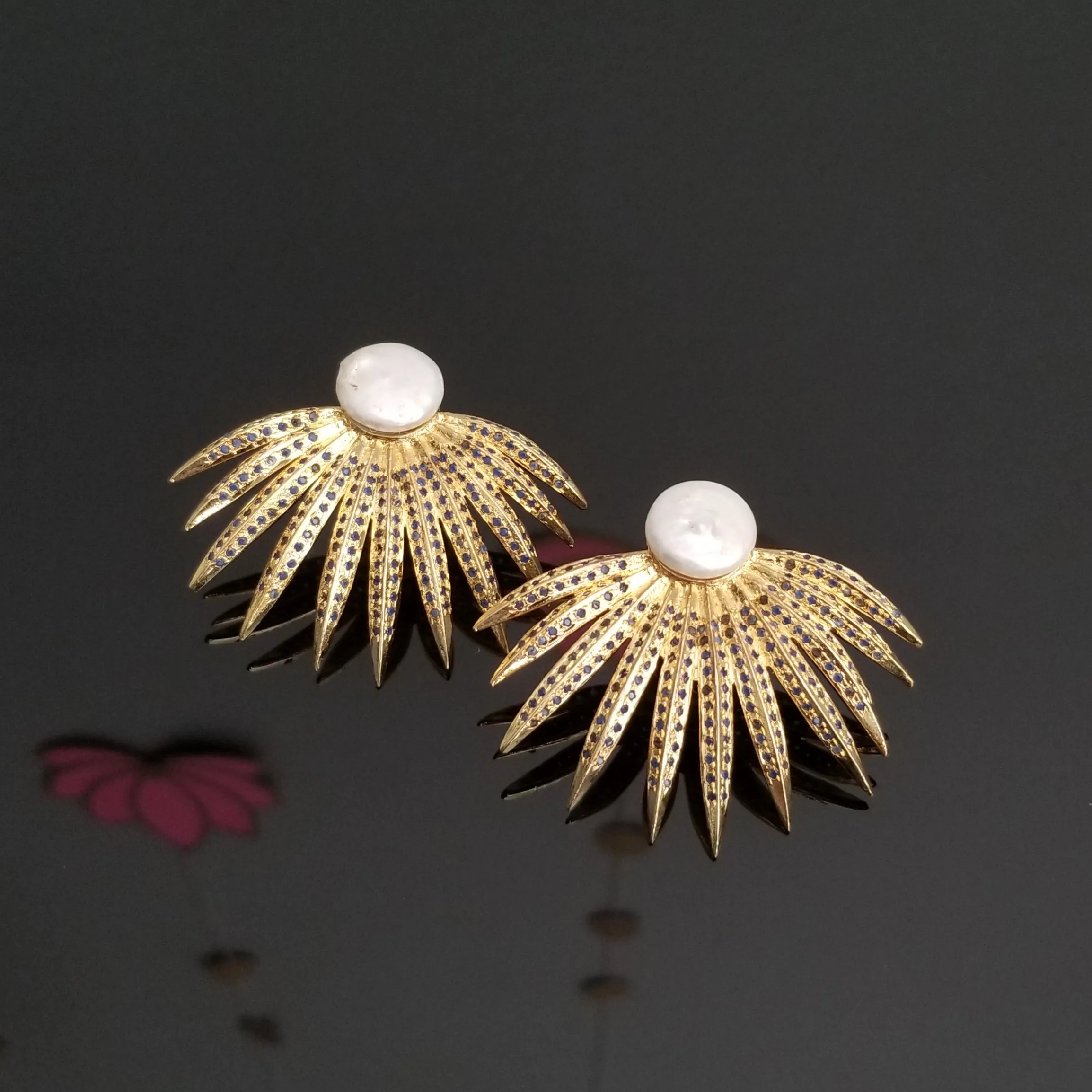 Designer Earrings With Mother of Pearl BT11