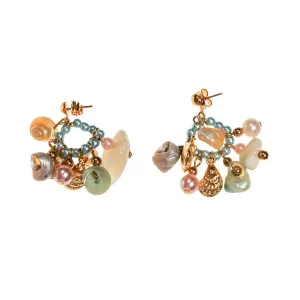 Diane Von Furstenberg Seashell Charm Earrings