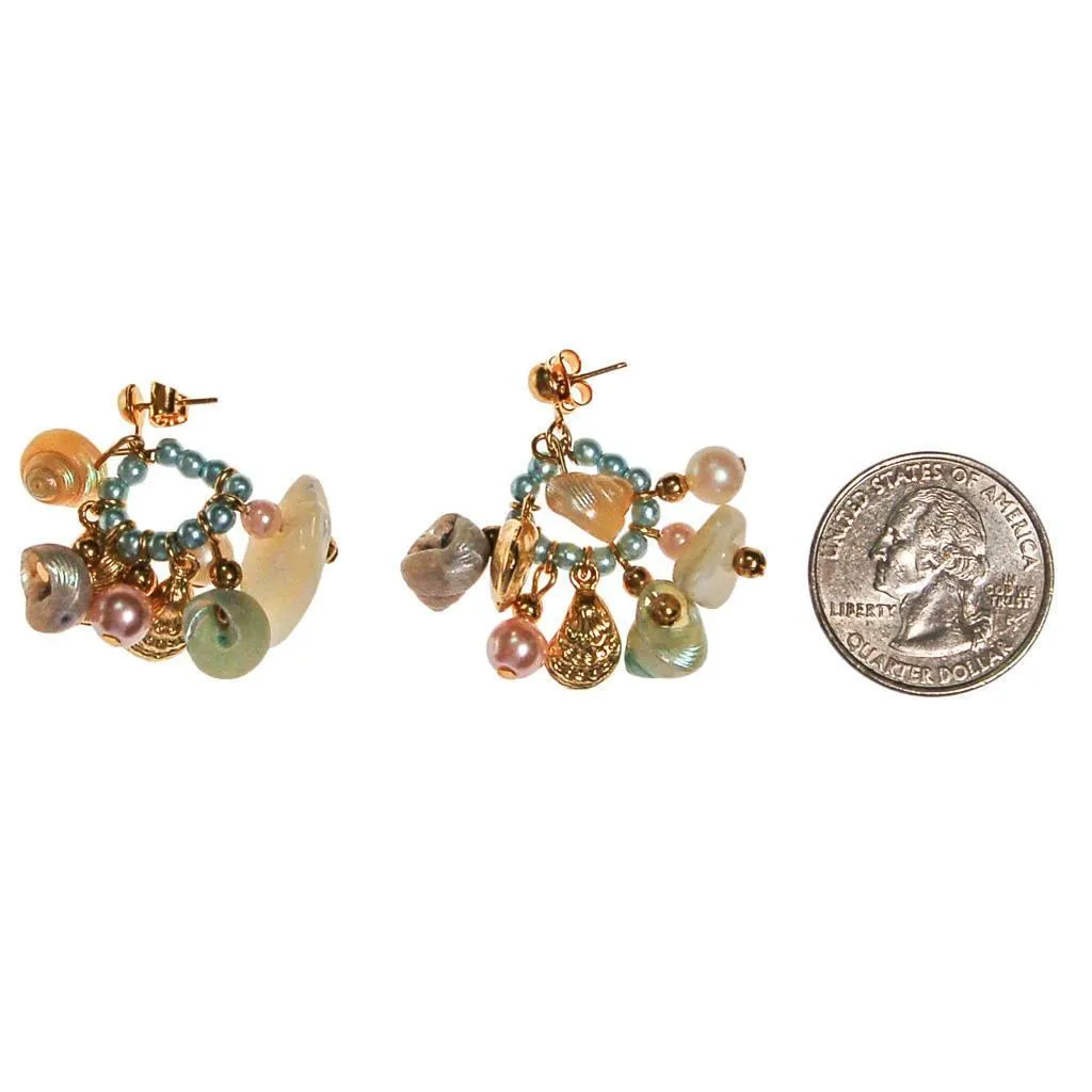 Diane Von Furstenberg Seashell Charm Earrings