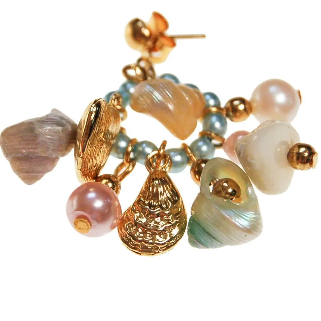 Diane Von Furstenberg Seashell Charm Earrings