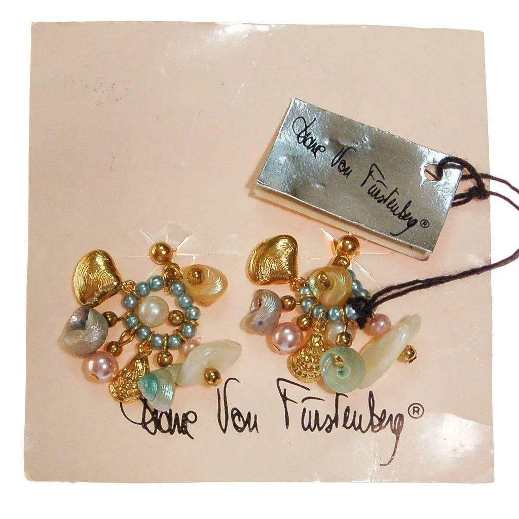 Diane Von Furstenberg Seashell Charm Earrings