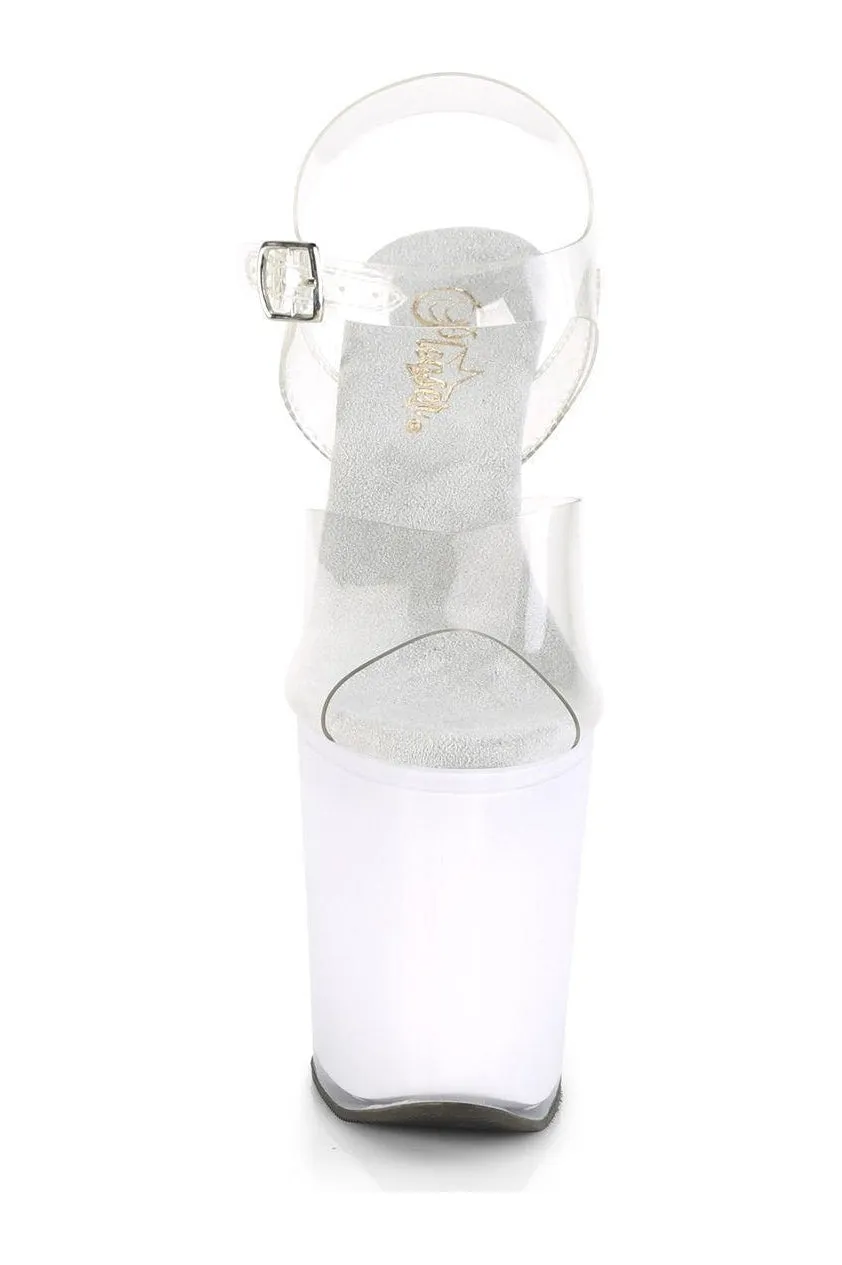 DISCOLITE-808 Exotic Sandal | Clear Vinyl