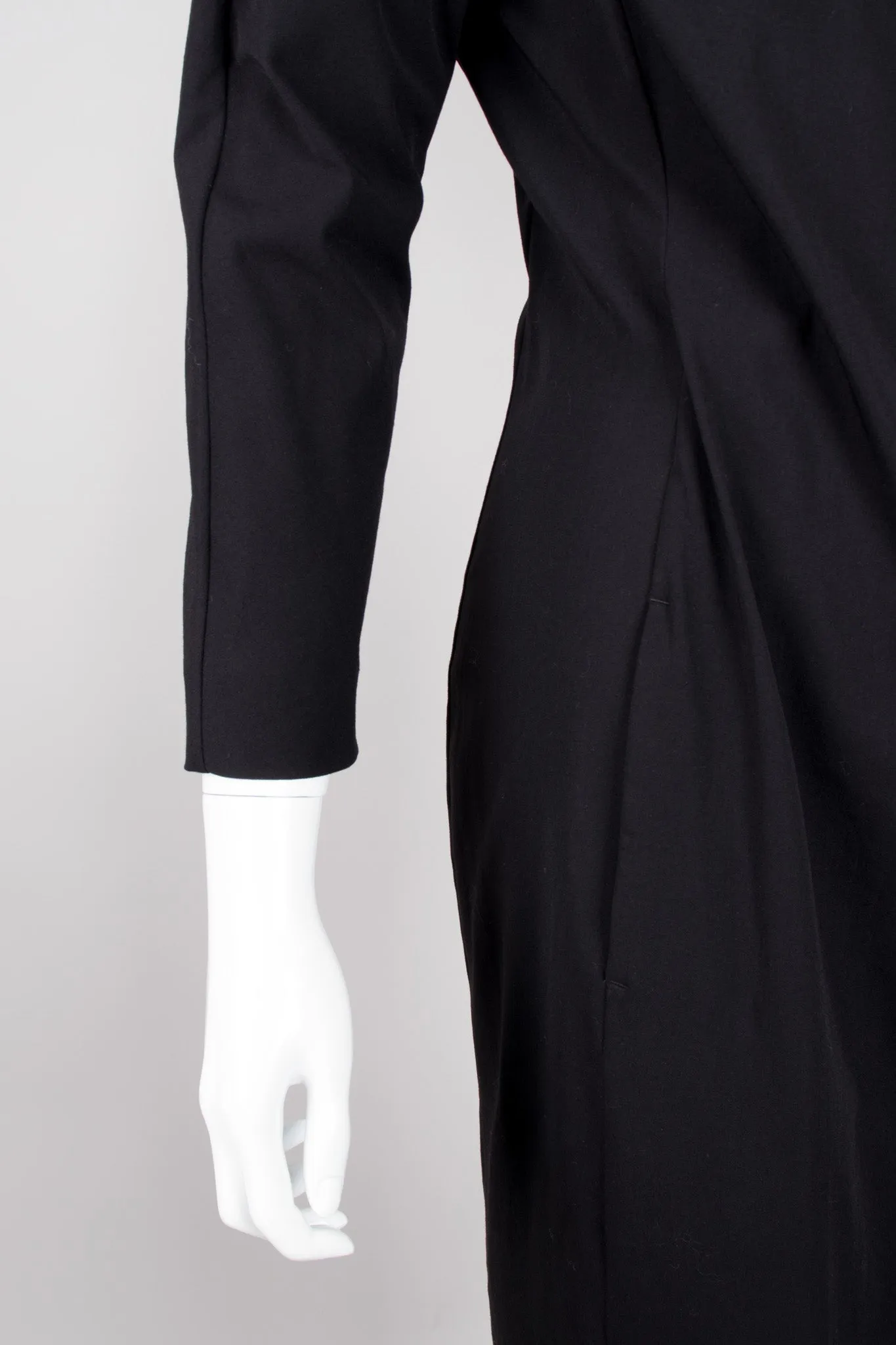 Draped Faux Wrap Dress