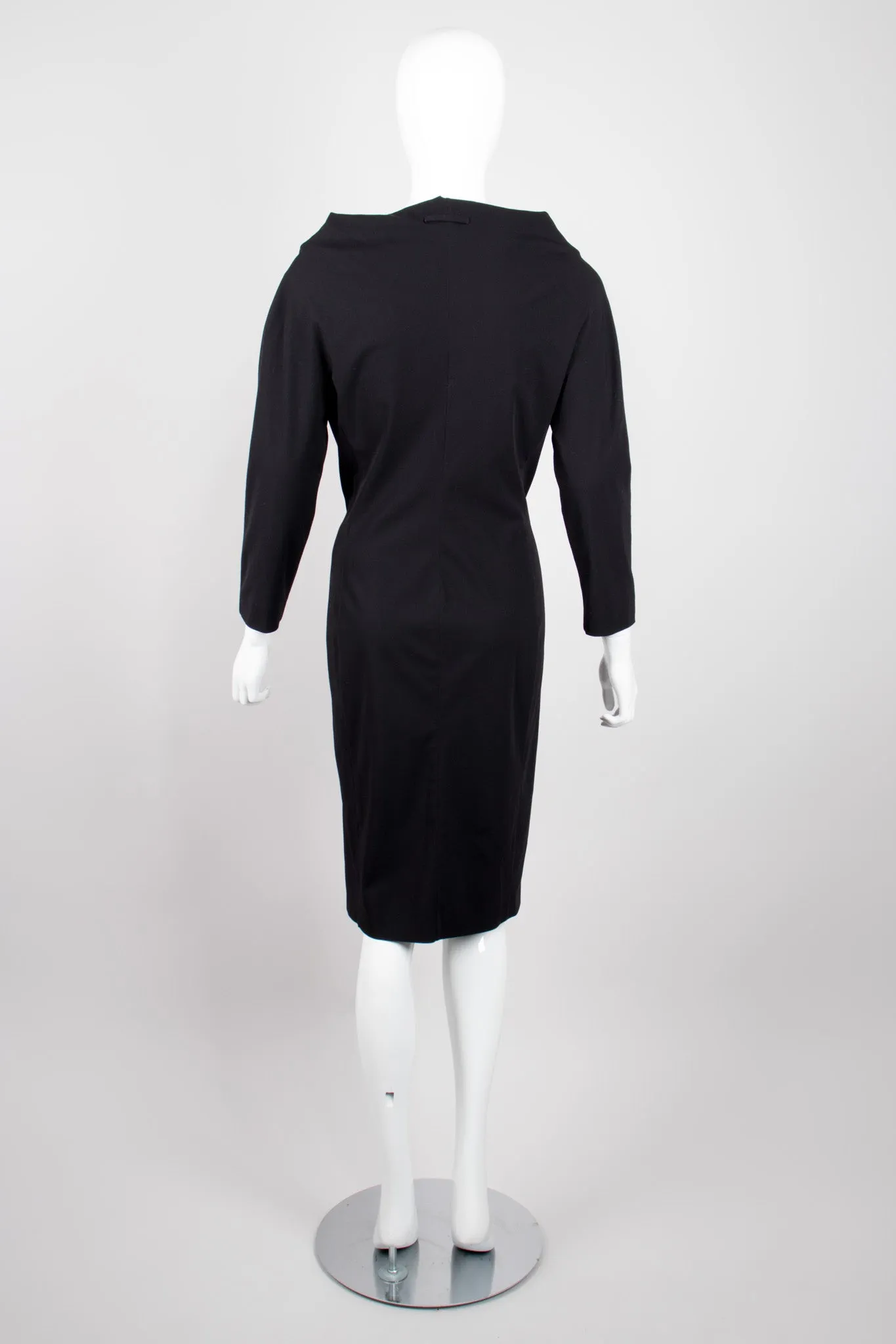 Draped Faux Wrap Dress