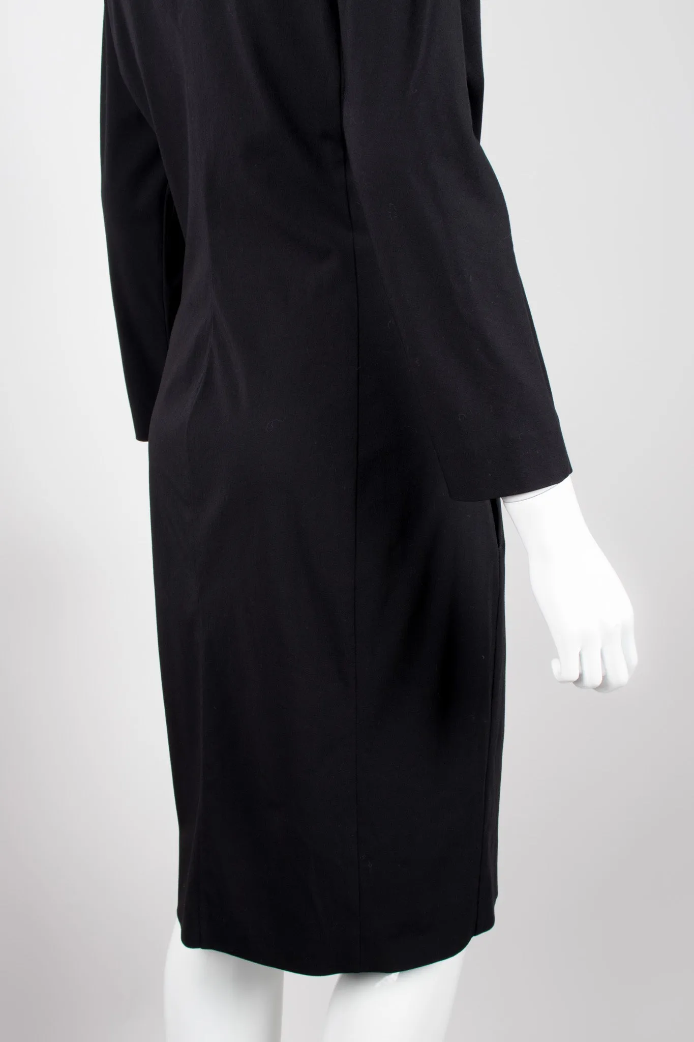 Draped Faux Wrap Dress