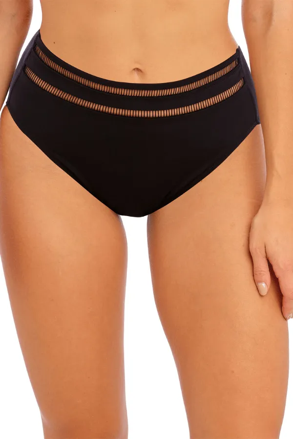 East Hampton High Waist Bikini Brief - Black