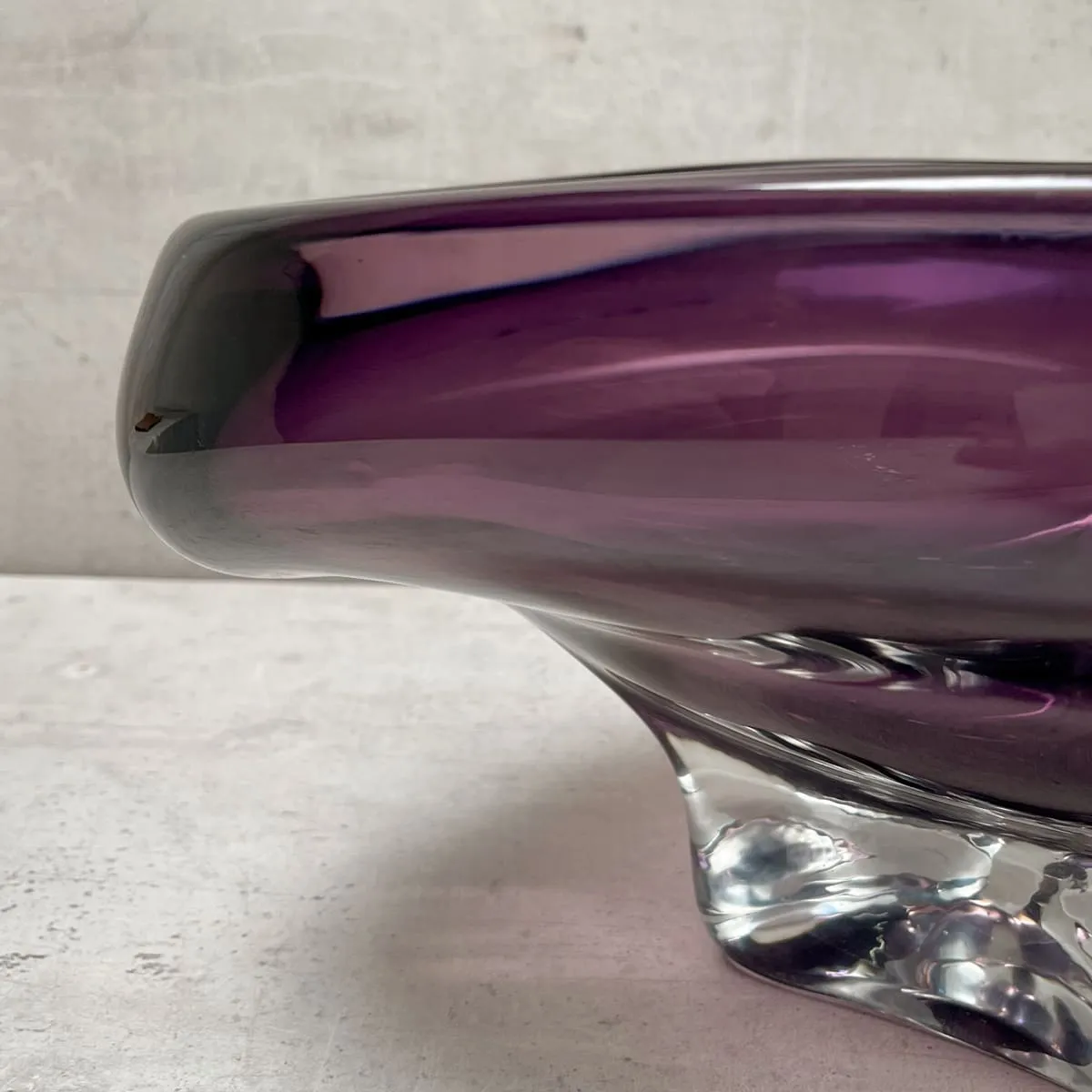 Edit House & Home-Home Artisan Clara Violet Luxury Glass Object